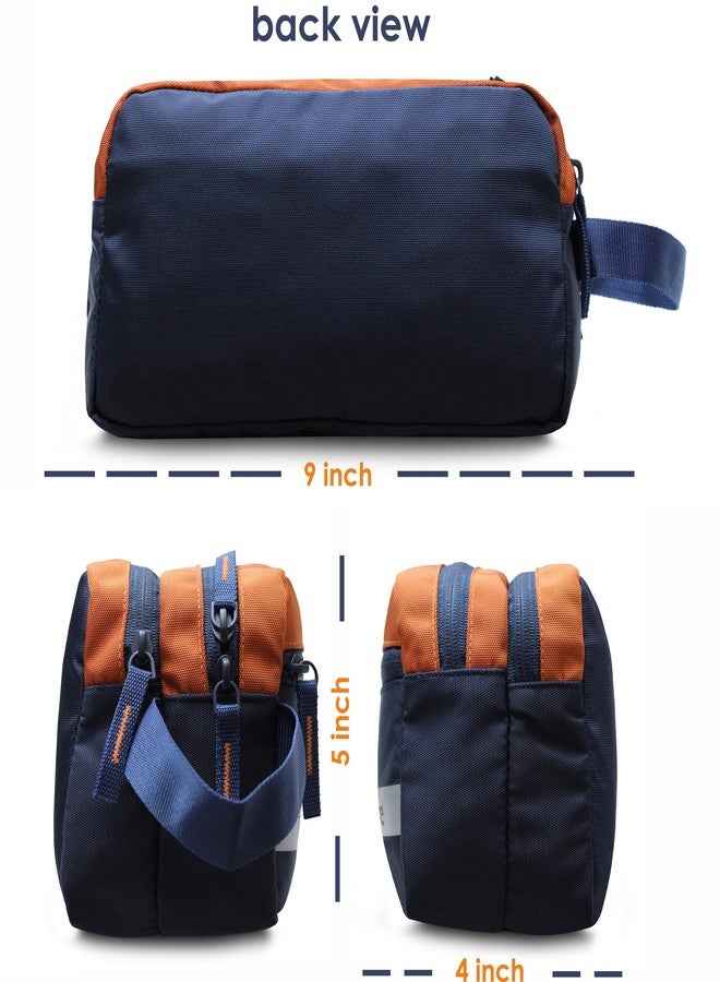 Sfane Portable Travel kit,Cosmetic Bag Makeup Organizer Zipper Toiletry Carry Pouch for Travel, Toiletry Kit (Blue) - Image 4